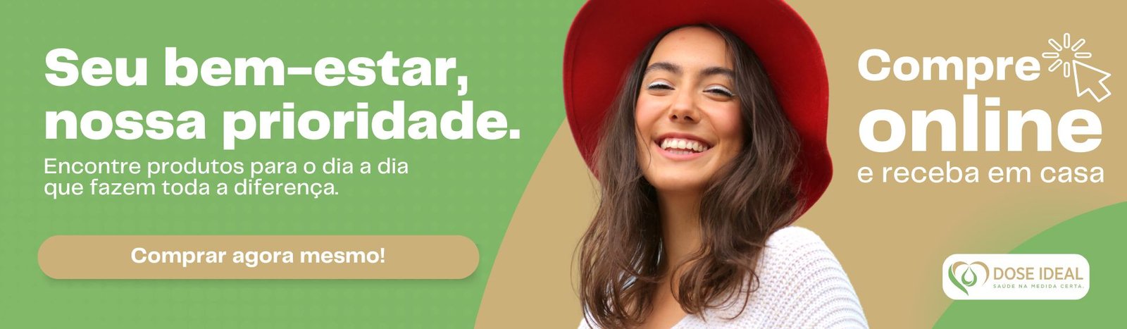 Banner Pixel para Mercado Shops Oferta Produtos Farmácia Drogaria Moderno Vermelho E Amarelo