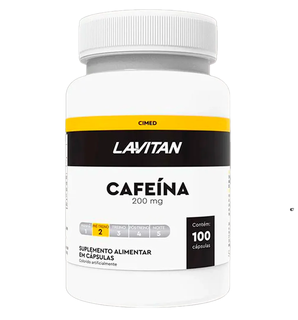 LAVITAN CAFEINA 200MG CAPS FRX100