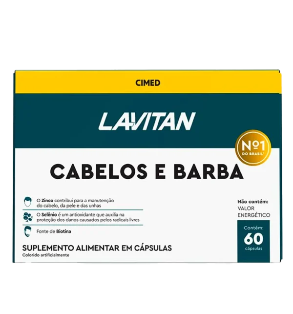 LAVITAN VIT CABELO BARBA HOM CAP 4BL X15