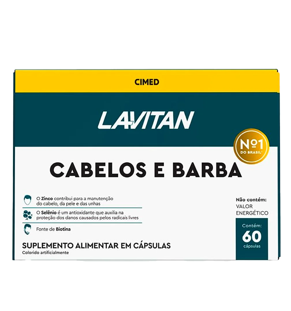 LAVITAN VIT CABELO BARBA HOM CAP 4BL X15