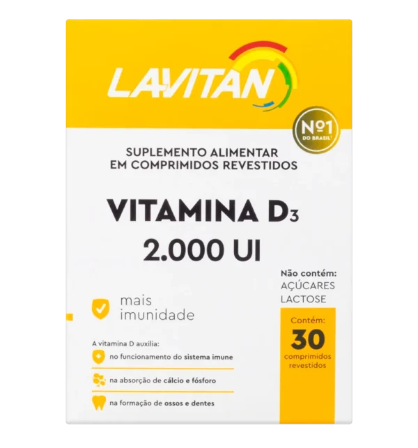 LAVITAN VITAMINA D 2.000UI COMP REV X 30 - Imagem 2