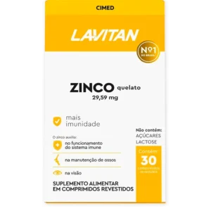 LAVITAN ZINCO 29,59 MG COMP REV FR X 30