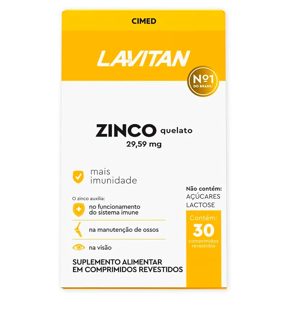 LAVITAN ZINCO 29,59 MG COMP REV FR X 30